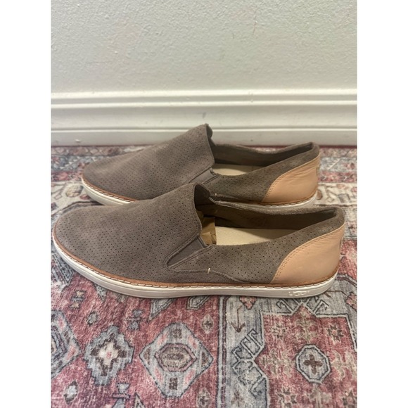UGG Cas Perforated Suede Slip On Sneakers Taupe Brown Leather 1018375 Mens 10 - Picture 3 of 6